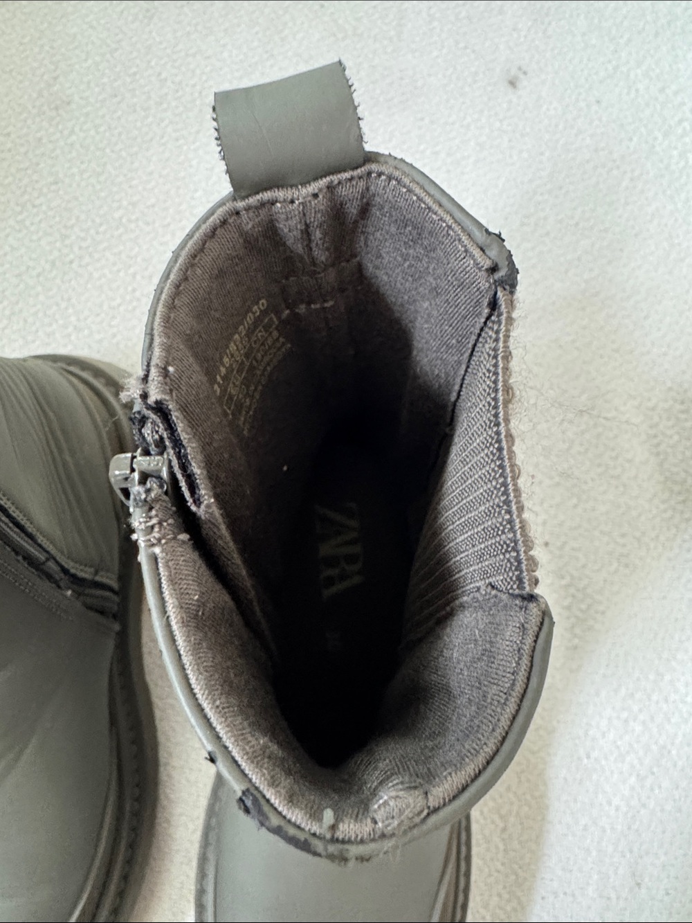 Zara Kids Dark Gray Pull-On Chelsea Boots - Picture 3 of 8
